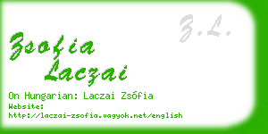 zsofia laczai business card